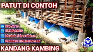 KANDANG KAMBING PALING PATUT DI CONTOH SANGAT MUDAH DIBERSIHKAN PRAKTIS DAN RAMAH LINGKUNGAN [upl. by O'Hara]