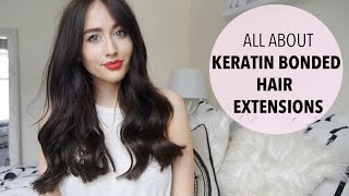 All About Keratin Bonded Hair Extensions  Before and After  Application  Sophie Milner [upl. by Shevlo421]