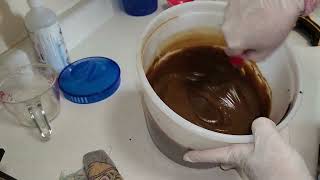 Making Pine Tar soap with recipe [upl. by Jacquelyn]