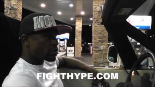 FLOYD MAYWEATHER ROLLS TO MCDONALDS FOLLOWING CANELO VICTORY PT 2 quotCANT GO NOWHEREquot [upl. by Meadow]