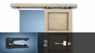 Porta scorrevole esterno muro faidate interior sliding DIY door [upl. by Ariem469]