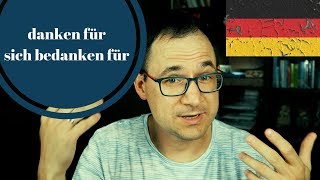 danken oder sich bedanken  język niemiecki  gerlicpl [upl. by Melinda295]