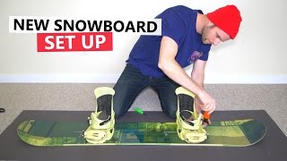 How to Set Up your Snowboard  First Trick to Learn [upl. by Hazmah]