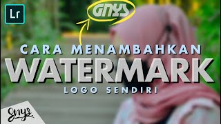 Tambahkan Watermark Foto pake Logo sendiri di HP  Lightroom CC Mobile [upl. by Sherie]