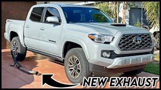 BEST EXHAUST FOR 3RD GEN TACOMA  Flowmaster Outlaw Extreme  Install amp Review [upl. by Corotto44]