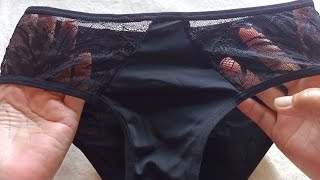 Simply but Sexy Seamless Black Lingerie Bikini Panty Haul and Review from Lazada 123 hauling [upl. by Oalsinatse700]