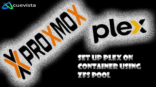 Creating Plex Server LXC Container in Proxmox with a binded ZFS Pool  Home Server [upl. by Lala]