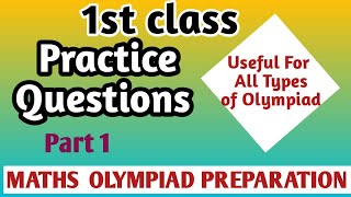 Math Olympiad Exam for Class 1 Practice Questions with Answer Olympiad Exam Class 1imo olympiad [upl. by Ecnarrot]