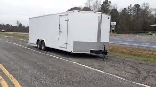 85x24 amp 85x20 7k or 10K Standard Car Hauler White [upl. by Hillinck]