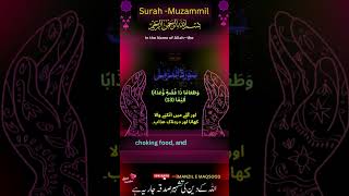 Surah AlMuzzammil The Enshrouded One verse 13 With Urdu and English translation 73 سورۃ المزمل [upl. by Ogires]