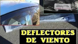 🚙¿CÓMO INSTALARLOS DEFLECTORES DE VIENTO [upl. by Rosenblum]