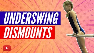 How to do Underswing Dismounts  Gold Medal Gymnastics Drills Bars featuring Coach Amanda Borden [upl. by Sorac]