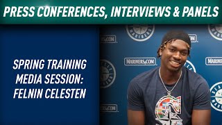 Spring Training Media Session Felnin Celesten Mar 14 [upl. by Sirtemed]