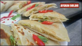 Afghani Bolani  Stuffed Flatbread with Leek amp Potato  Easy Recipe [upl. by Kayle987]