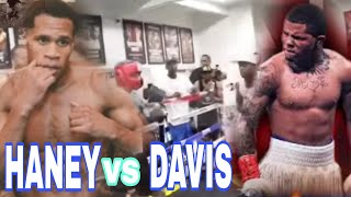 GERVONTA DAVIS VS DEVIN HANEY SPARING HARD [upl. by Kerred]