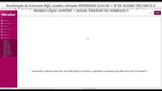 ATUALIZANDO FIRMWARE HGU MITRASTAR VIVO FIBRA PARA MOVISTAR [upl. by Caravette]