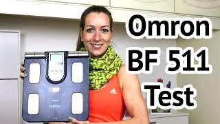 Omron BF511 SegmentKörperanalysewaage Test  WAAGENTESTDE [upl. by Sac888]