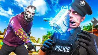 Using Thors Hammer To Destroy Cops in GTA 5 RP [upl. by Eycats]