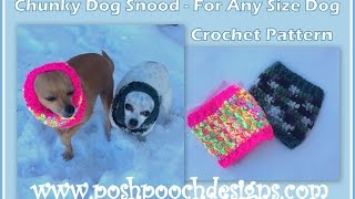 Chunky Dog Snood Crochet Pattern [upl. by Afirahs700]