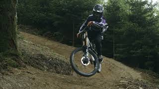 BikePark Wales  Boomslang first hits with Kaos Seagrave [upl. by Llenna469]