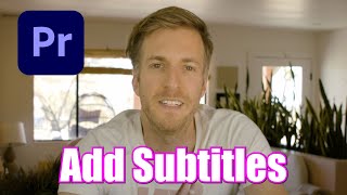 How to create SUBTITLES in Premiere Pro [upl. by Tearle]