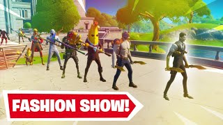 FIRST SEASON 2 FORTNITE FASHION SHOW  NEW SKINS EMOTES AND MORE [upl. by Australia931]