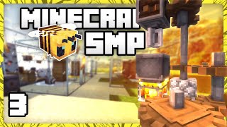 3  BUILDING OUR FACTORY • MINECRAFT BEE SMP [upl. by Arahsak]