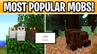 Minecraft TOP 5 MOST POPULAR MOBS UNDER REVIEW Feedback Animals [upl. by Ikceb]