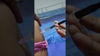 women arm injection administration ❤ medical students viral share subscribe nursing shorts [upl. by Eniloj]