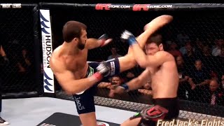 Luke Rockhold vs Michael Bisping 1 Highlights Rockhold FINISHES Bisping ufc mma lukerockhold [upl. by Ellehcor]