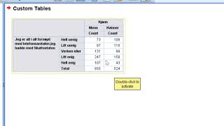 Del 2  SPSS Statistics Custom Tables enkel tabell [upl. by Surad]