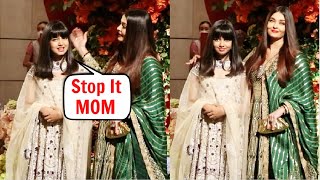 Aaradhya Bachchan ANGRY With Mom Aishwarya Rai At Anant Ambani amp Radhika Merchant Engagement [upl. by Raynor67]