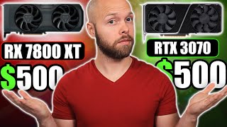 Are 500 GPUs Getting Better or Worse  AMD 7800 XT vs RTX 3070 [upl. by Sitoiyanap]