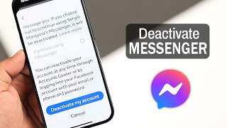 Deactivate Messenger Account 2024 How To Guide [upl. by Chance]