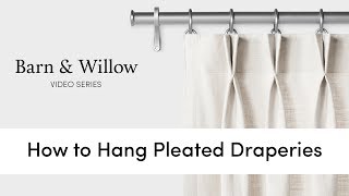 How to Hang Pleated Draperies [upl. by Abisia246]