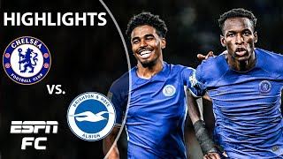 Chelsea vs Brighton  Carabao Cup Highlights  ESPN FC [upl. by Phares]