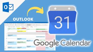 How to sync Outlook Calendar with Google Calendar  Google amp Microsoft Outlook Tutorial [upl. by Ahsienyt63]