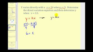 Direct Variation  MathHelpcom  Algebra Help [upl. by Emia]