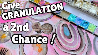 Kuretake Granulating Watercolors NEED a SECOND CHANCE Can I control them [upl. by Alenson]