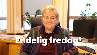 Endelig fredag  Erna Solberg oppsummerer uken [upl. by Wehtta]