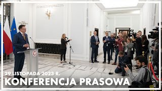 Konferencja prasowa marszałka Sejmu Szymona Hołowni [upl. by Ttreve234]