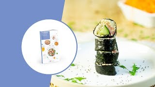 Keto Sushi met Bloemkoolrijst en Zalm  Protiplan Koolhydraatarm Dieet Recepten [upl. by Tiraj]