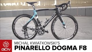 Michal Kwiatkowskis NEW Pinarello Dogma F8 [upl. by Sadinoel]