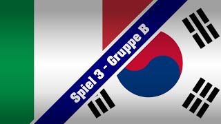 WeltPokal2015  Spiel 3  Gruppe B  Italien  Republik Korea  2 Halbzeit [upl. by Olwen]