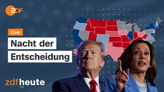 Live Harris vs Trump  Wer liegt vorn  USWahl 2024 [upl. by Enylodnewg259]