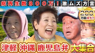 【方言 人気回まとめ】総再生数800万！一番人気の激ムズ方言 津軽弁！！沖縄、鹿児島、茨城弁も全部入り♪ [upl. by Maurilla]