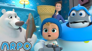 Frozen House 🥶  ARPO The Robot  Funny Kids Cartoons  Kids TV Full Episode Compilation [upl. by Hafital375]