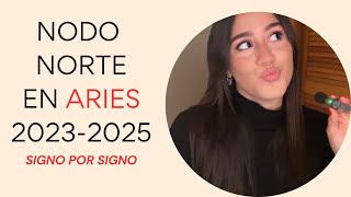 Nodo Norte en ARIES 20232025 Signo por Signo 🪐✨ [upl. by Shelly941]