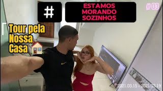 Estamos morando SOZINHOS  tour pela nossa casa 👣🏠 vlog amor casal namoro lifestyle [upl. by Nelsen]