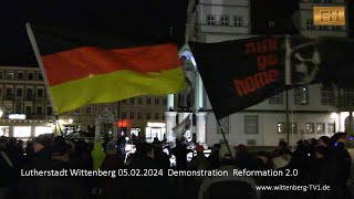 Lutherstadt Wittenberg  Demonstration Reformation 20 vom 05Feb2024 [upl. by Inihor]